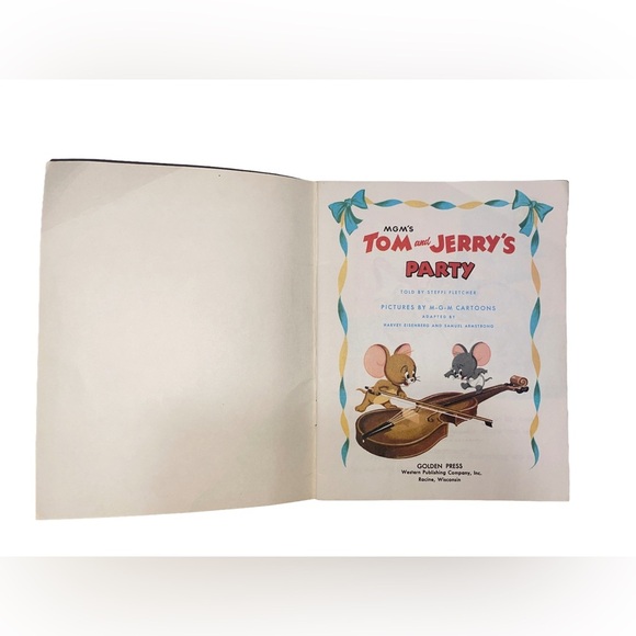 MGM’s Tom and Jerry's Party Book 1974 paperback VTG Cat & Mouse - Picture 3 of 4